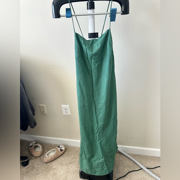 Zara Teal Halter Dress - Picture 6 of 6